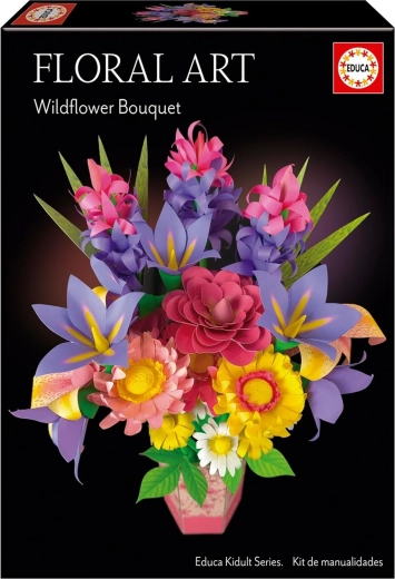 Educa 3D dėlionė Floral Art – lauko gėlių puokštė