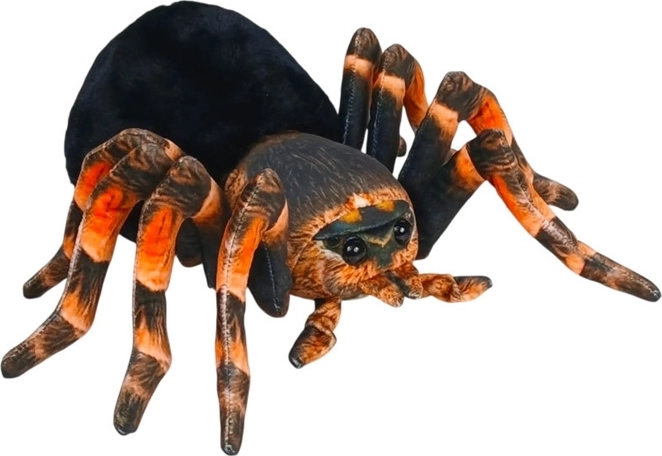 Black and Orange Plush Spider 25 cm