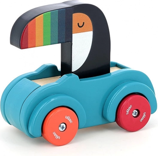 Vilac Wooden Toy Car Toucan with Horn