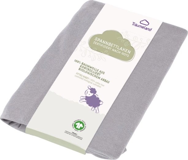 Träumeland GOTS fitted sheet UNI anthracite - 1 piece