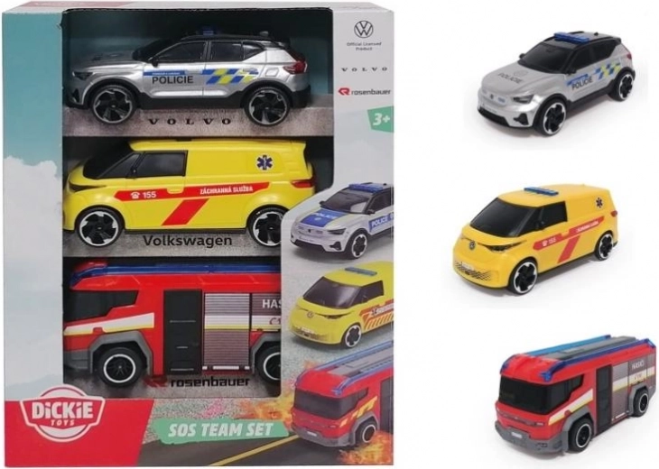 SOS gelbėjimo transporto priemonių rinkinys – 3 vnt., čekiška versija