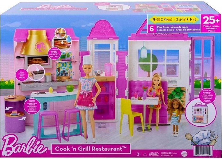 Barbie restoranas su priedais