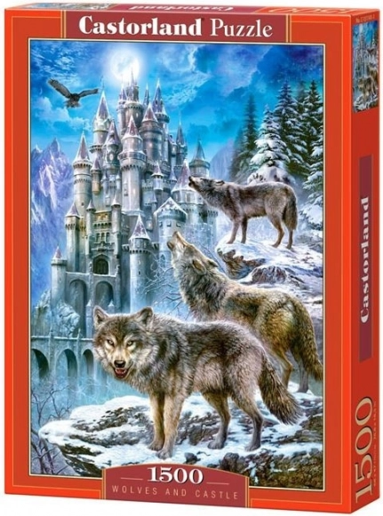 Dėlionė 1500 dalių Wolves and Castle