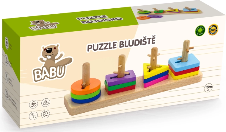 BABU Wooden Puzzle Maze