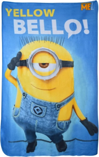 Fleece blanket Minions yellow bello! 100 × 150 cm