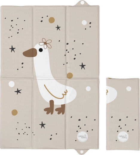 Ceba Baby kelioninis vystymo kilimėlis Basic Star Duck 60 × 40 cm