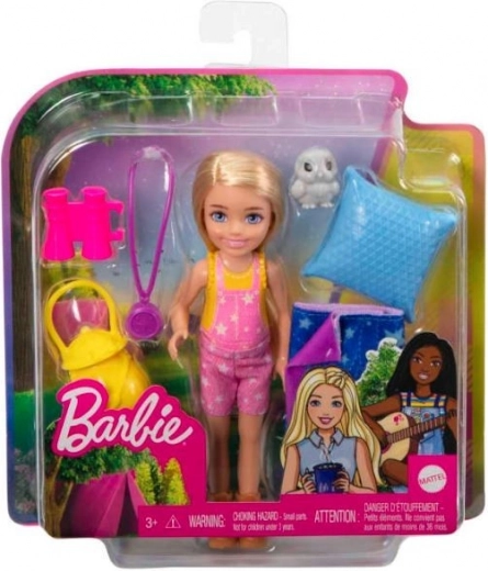Barbie Chelsea kempingo rinkinys su miegmaišiu