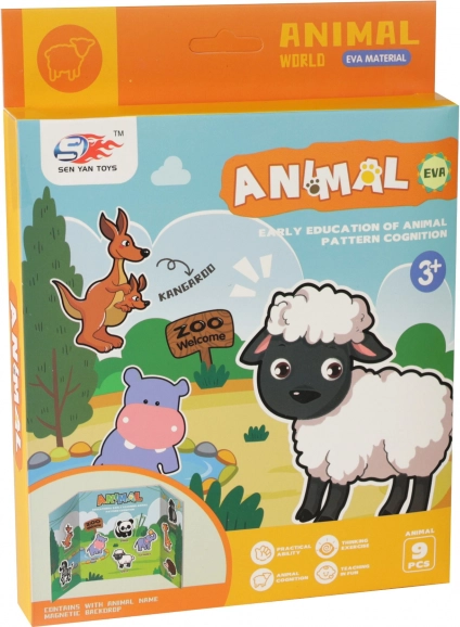 Foam animal magnets – creative kit for kids