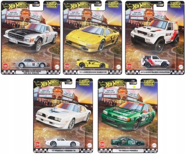 Hot Wheels Premium Boulevard – metaliniai kolekciniai 1:64 modeliai su Real Riders padangomis