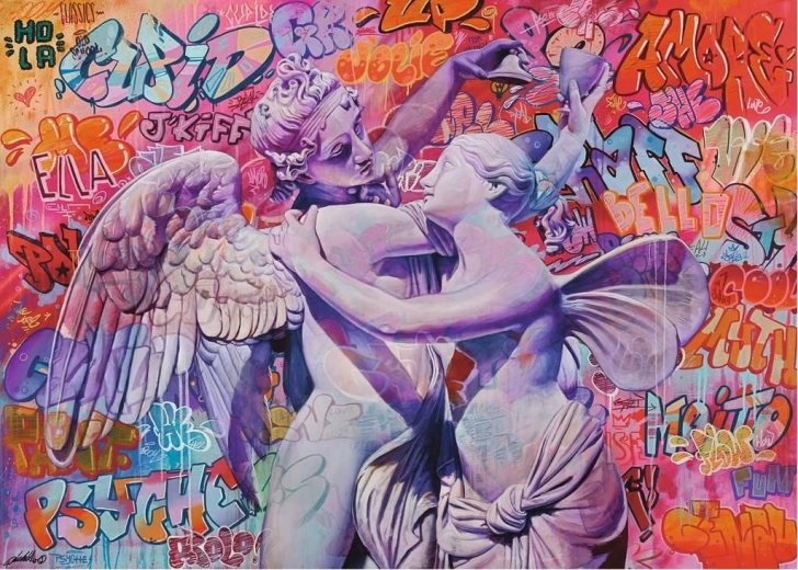 2D Puzzle 1000 Pieces Amor and Psyche