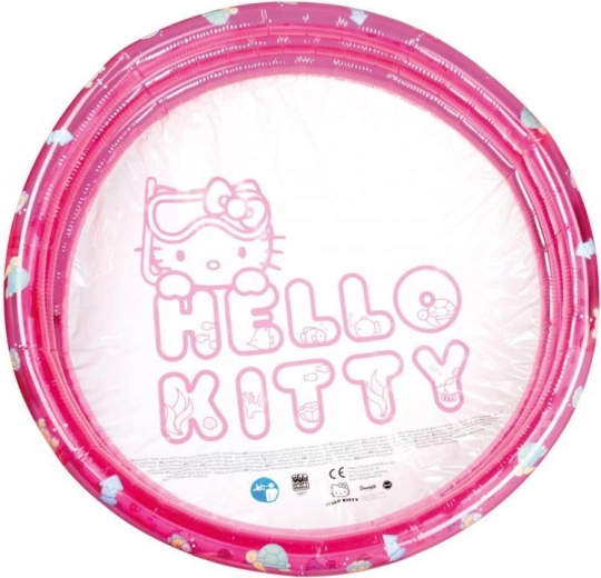 Pripučiamas baseinas Hello Kitty su 3 žiedais, rožinis