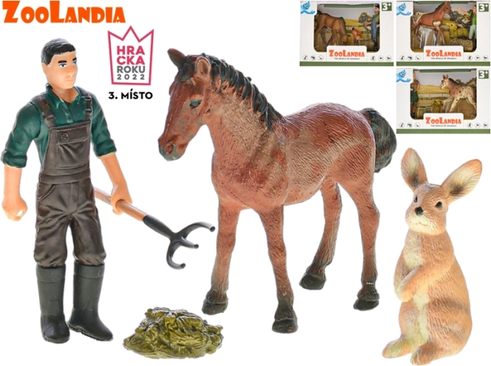 Zoolandia ferma – gyvūnėlių ir priedų rinkinys (4 variantai)