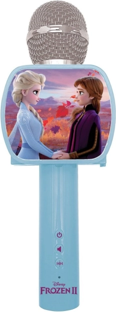 Disney Frozen wireless karaoke microphone with built-in speaker and voice changer