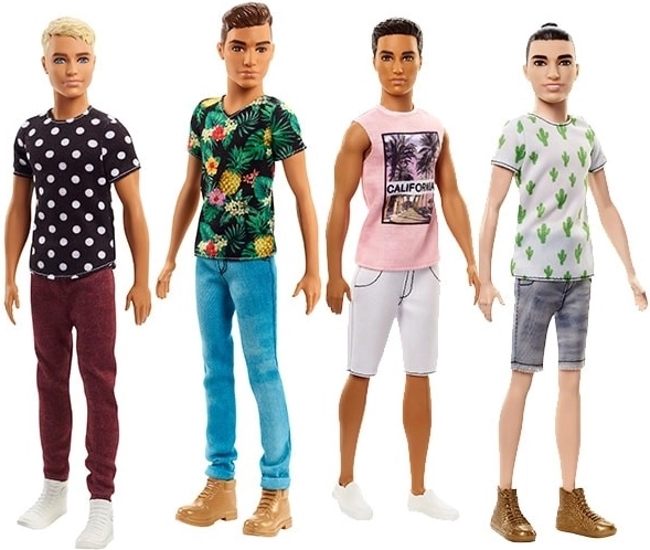 Barbie Fashionistas Ken su mėlynais marškinėliais su kaktusais