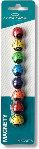 Ladybug Magnets 20 mm, 8 pcs