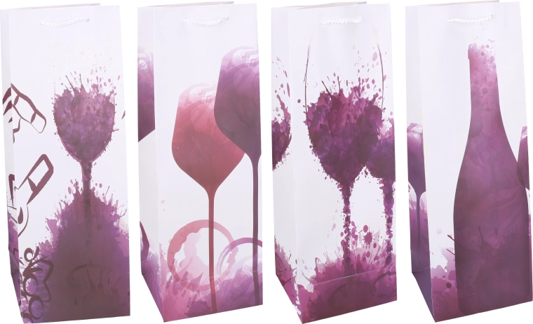 Gift Bag for Bottle M 36 × 12.5 × 8.5 cm year-round