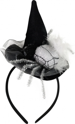 Headband with Mini Hat and Spider