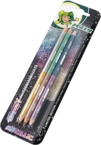 Dvipusės spalvotos pieštukų kreidelės Crazy Metallic