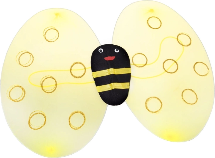 Light sparkly bee wings