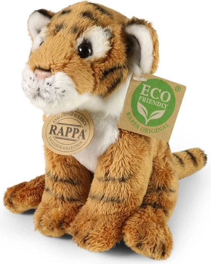 Sitting plush tiger 15 cm eco friendly