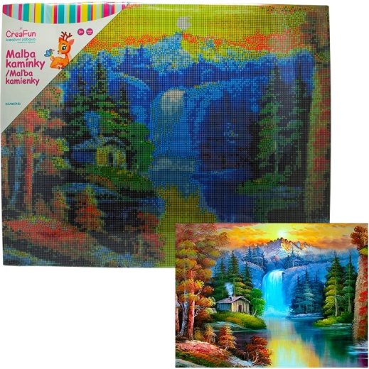 Deimantinė mozaika „Krioklys“ 40 × 50 cm