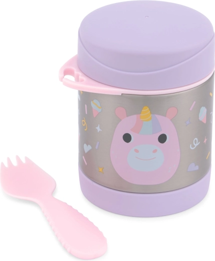 Skip Hop food thermos with spork (unicorn)