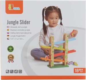 Medinė gyvūnėlių nusileidimo trasa Jungle Slider
