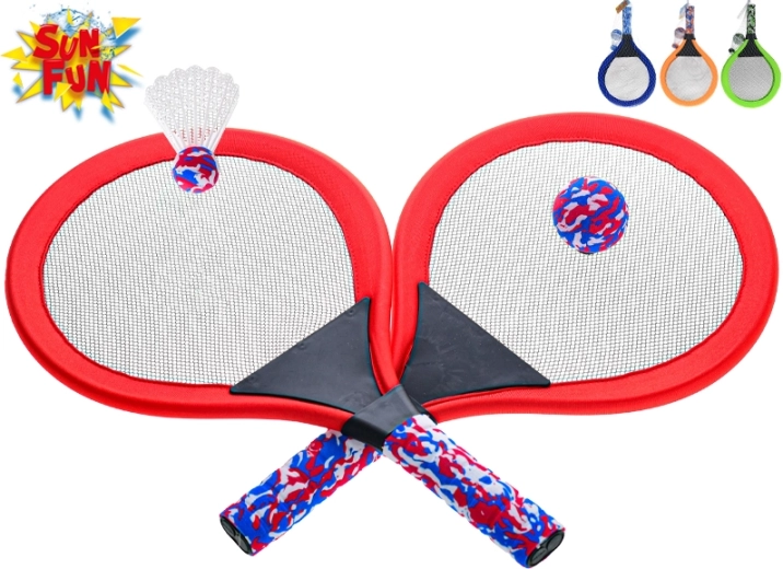 Sun Fun kids' outdoor racket set – ball and badminton shuttlecock