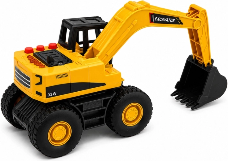 Movable bucket for realistic digging