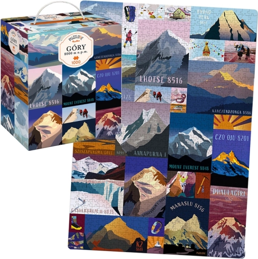 CzuCzu Puzzlove Puzzle Mountains Above 8000 m a.s.l. 1000 Pieces