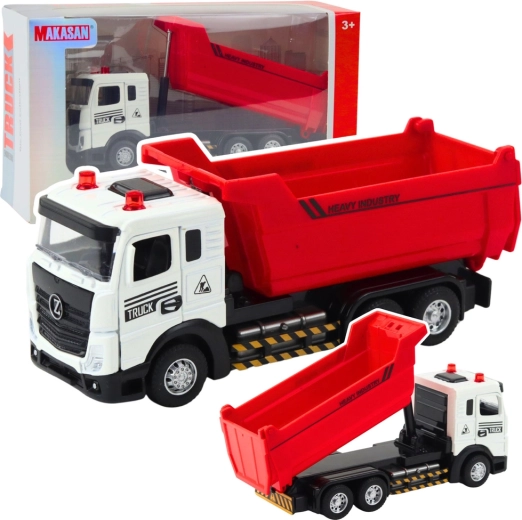 Kids' dump truck with metal cab, lights and sounds