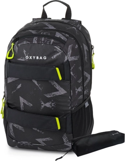 Studentskės kuprinės komplektas su penaline OXYBAG Oxy Sport Abstract, 24 l