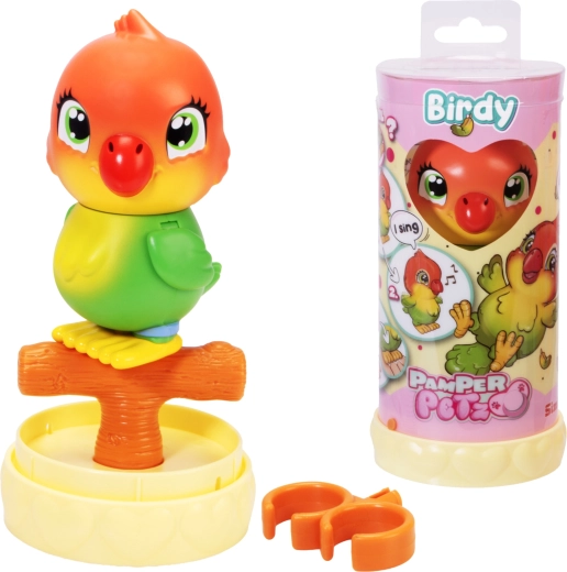 Interaktyvus paukštelis PAMPER PETZ Birdy 13 cm su priedu