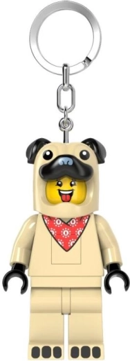 LEGO raktų pakabukas mopsiukas – minifigūrėlė