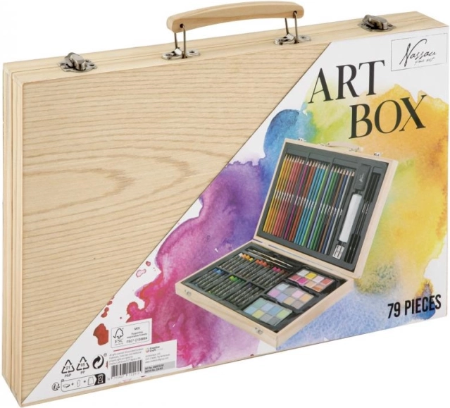 Wooden Art Case for Artists
