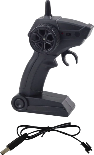 Ergonomic pistol-grip controller including USB charging
