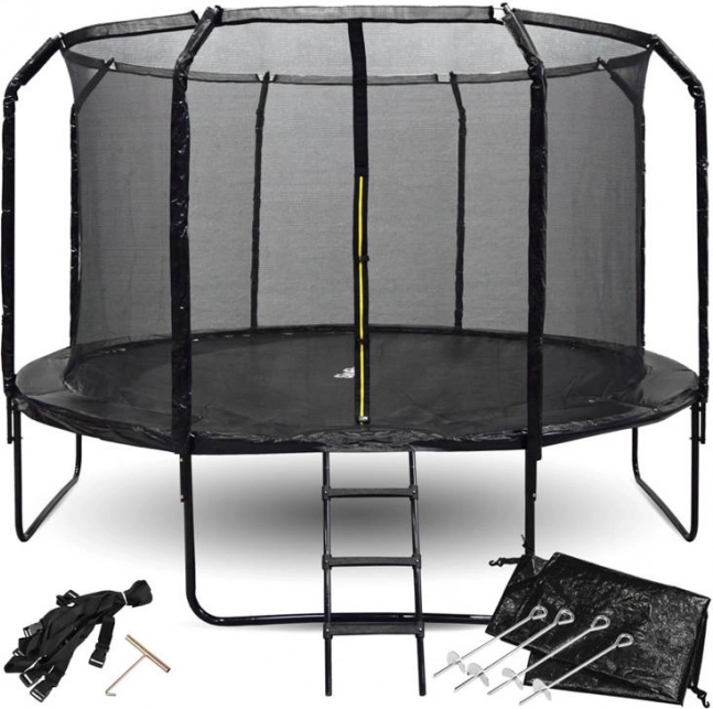 SKYFLYER Garden Trampoline 366 cm with Safety Net and Ladder