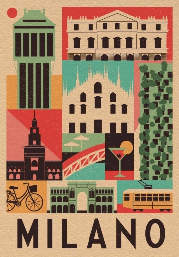 Dėlionė 1000 dalių Style in the City Milano – CLEMENTONI