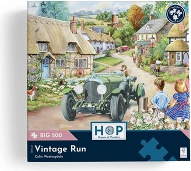 Charming vintage car motif