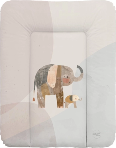 Ceba baby minkštas vystymo kilimėlis Basic Elephant Family 50 × 70 cm