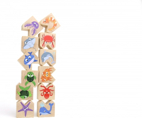 Wooden Balancing Game Sea Animals