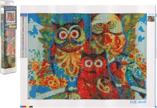 Diamond Painting Owls 30x40 cm