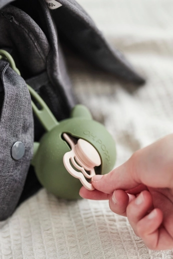 Holds up to 3 pacifiers and is easy to clean