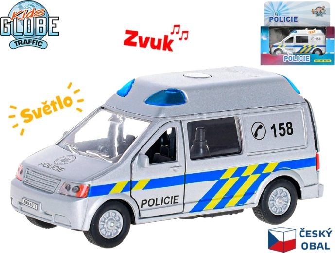Kids Globe Traffic Police Car 13 cm with light and sound