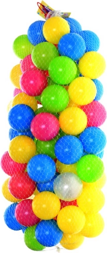 Spalvoti kūdikių kamuoliukai į kamuoliukų baseiną 6 cm (100 vnt.)