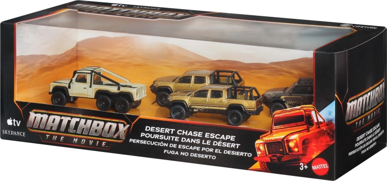 4 movie cars in 1:64 scale