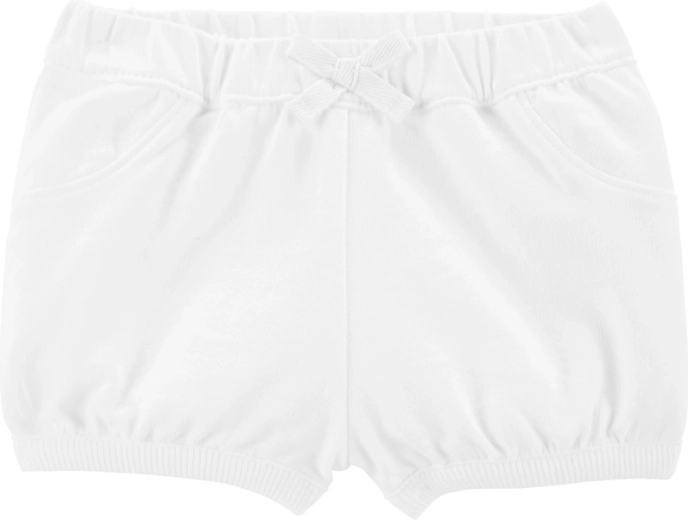 Carter's ivory baby shorts for girls 6 m – 9m