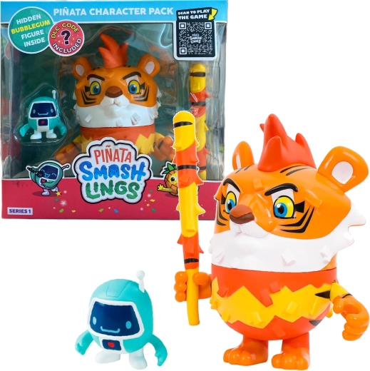 Pinjata tigras Mo su 2 figūrėlėmis PINATA SMASHLINGS