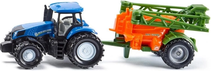 Siku traktorius su purkštuvu – metalinis modelis