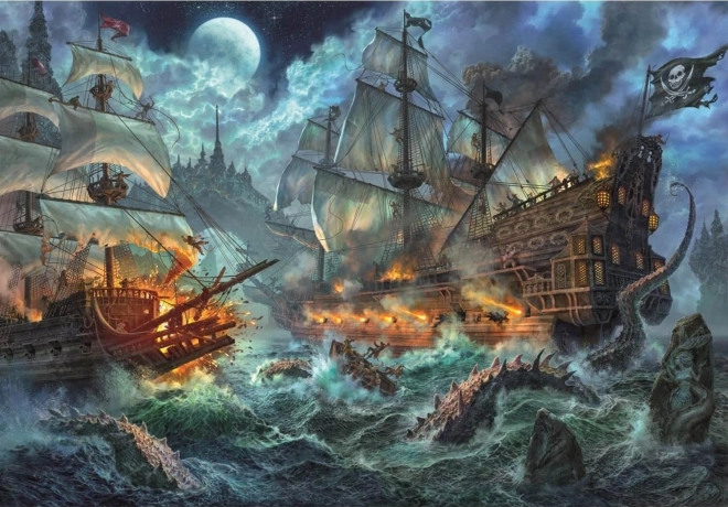 Clementoni dėlionė „Piratų mūšis“ 6000 dalių